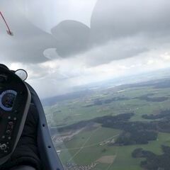 Flugwegposition um 10:20:08: Aufgenommen in der Nähe von Ravensburg, Deutschland in 1282 Meter